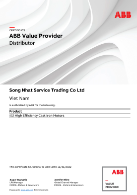 5 AVP_Song Nhat Service Trading Co Ltd_VN_Motors and Generators_Authorization Certificate_2020-04-01