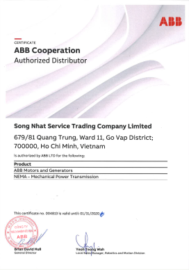 Song Nhat_Certificate 2019